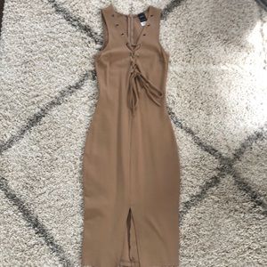 Privy Front Lace Up Dress